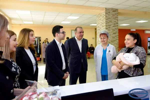 From today, birth of children are registered in the Maternity Clinic of MC Erebouni