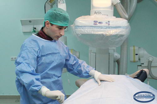 Another case of chemoembolization of the liver injured by the tumor is carried out